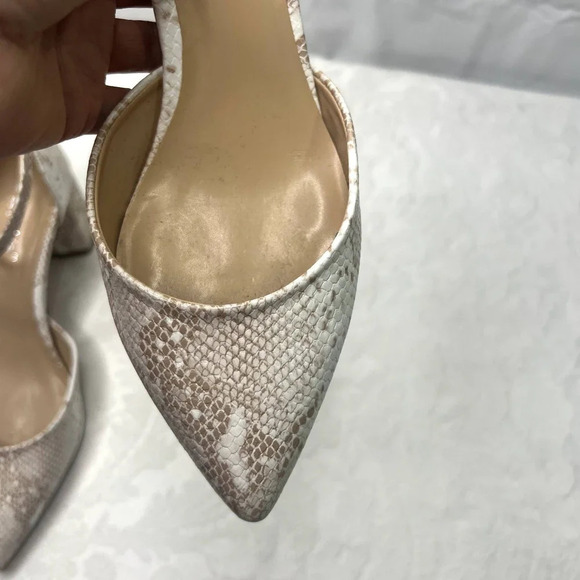 Lexi & Abbie Mindy Ankle Strap Chunky Heel Pointed Toe Pumps Size 8 - Picture 5 of 11